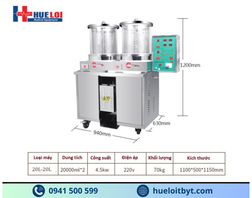 MÁY SẮC THUỐC KÈM ĐÓNG TÚI TỰ ĐỘNG 2 NỒI ĐUN CÔNG SUẤT CAO