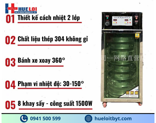 TỦ SẤY THUỐC 8 TẦNG GIÁ RẺ
