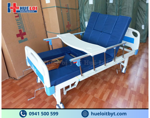 GIƯỜNG Y TẾ 4 TAY QUAY HẠ CHÂN NHỎ A0I-II