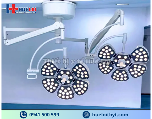 ĐÈN PHẪU THUẬT TREO TRẦN 2 NHÁNH CAO CẤP  PJLED 5/5