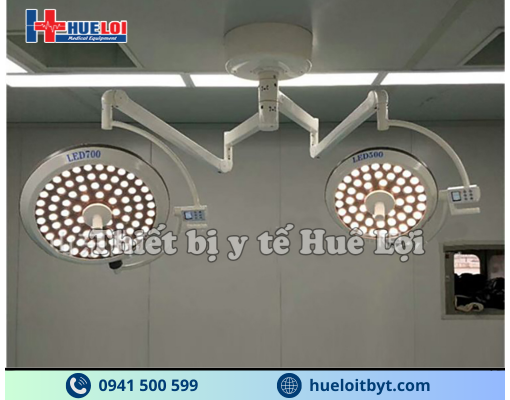 ĐÈN LED PHẪU THUẬT TREO TRẦN 2 NHÁNH KHÔNG HẮT BÓNG