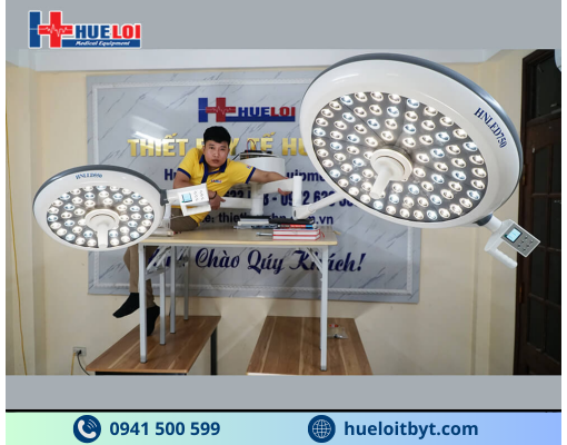 ĐÈN LED PHẪU THUẬT TREO TRẦN 2 NHÁNH KHÔNG HẮT BÓNG