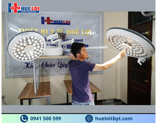 ĐÈN LED PHẪU THUẬT TREO TRẦN 2 NHÁNH KHÔNG HẮT BÓNG