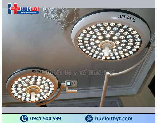 ĐÈN LED PHẪU THUẬT TREO TRẦN 2 NHÁNH KHÔNG HẮT BÓNG