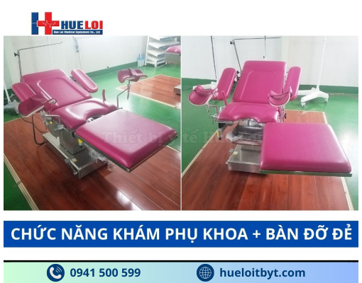 BÀN KHÁM SẢN PHỤ KHOA BẰNG ĐIỆN CAO CẤP