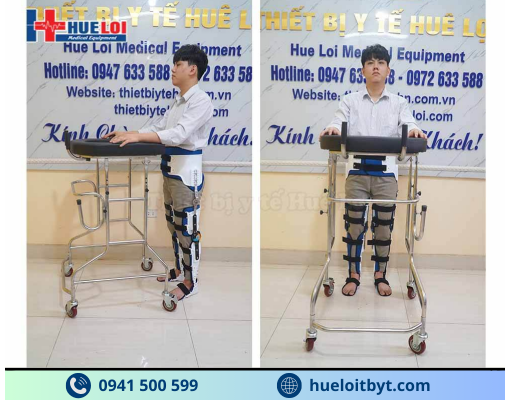 NẸP CHÂN HỖ TRỢ TẬP ĐỨNG VÀ ĐI CHO NGƯỜI BỊ ĐỘT QUỴ