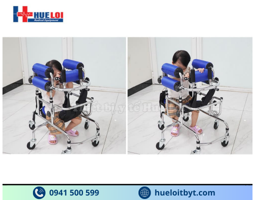 KHUNG TẬP ĐI TRẺ EM 6 BÁNH XE CAO CẤP