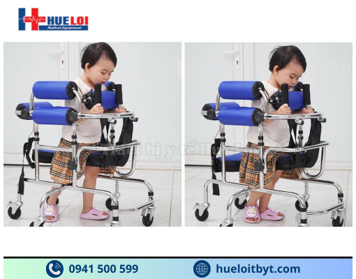 KHUNG TẬP ĐI TRẺ EM 6 BÁNH XE CAO CẤP