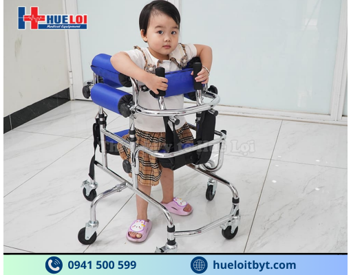 KHUNG TẬP ĐI TRẺ EM 6 BÁNH XE CAO CẤP