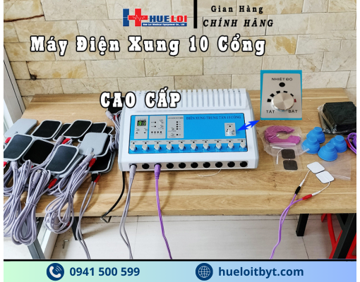 MÁY ĐIỆN XUNG 10 CỔNG TẦN SỐ THẤP