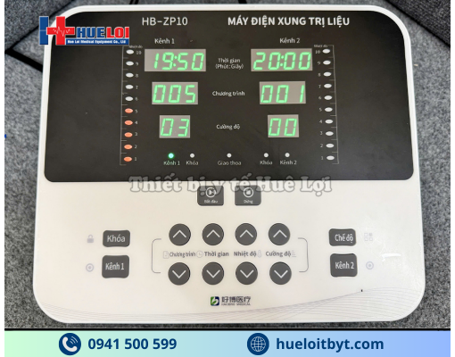 MÁY ĐIỆN XUNG TRUNG TẦN GIAO THOA 2 KÊNH HB-ZP10