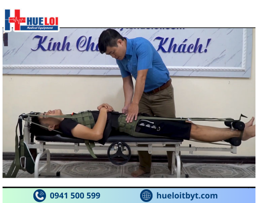 GIƯỜNG KÉO GIÃN CỘT SỐNG BẰNG CƠ GIÁ RẺ