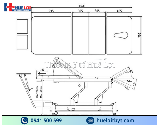 GIƯỜNG KÉO GIÃN CỘT SỐNG LƯNG VÀ CỔ BẰNG ĐIỆN THẾ HỆ MỚI