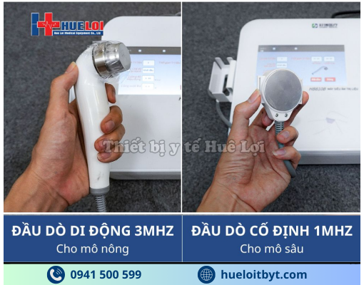 MÁY SIÊU ÂM TRỊ LIỆU ĐA TẦN 2 ĐẦU DÒ HB810B