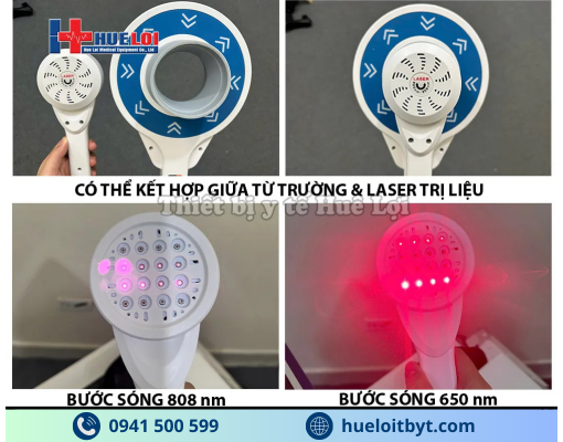 MÁY TỪ TRƯỜNG TRỊ LIỆU KẾT HỢP LASER PMST PRO CÔNG SUẤT CAO