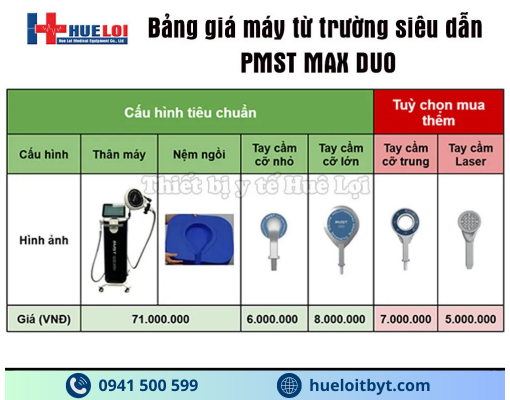 MÁY TỪ TRƯỜNG SIÊU DẪN 2 TAY CẦM PMST MAX DUO