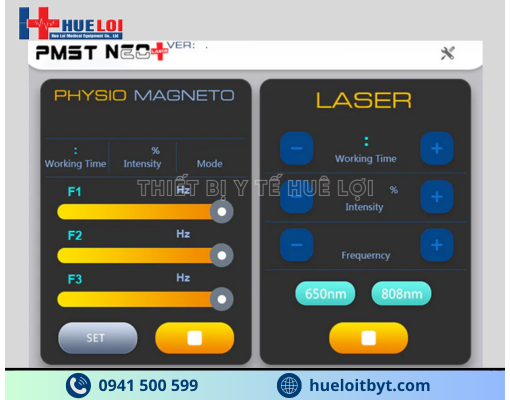 MÁY TỪ TRƯỜNG KẾT HỢP LASER DẠNG ĐỨNG CAO CẤP